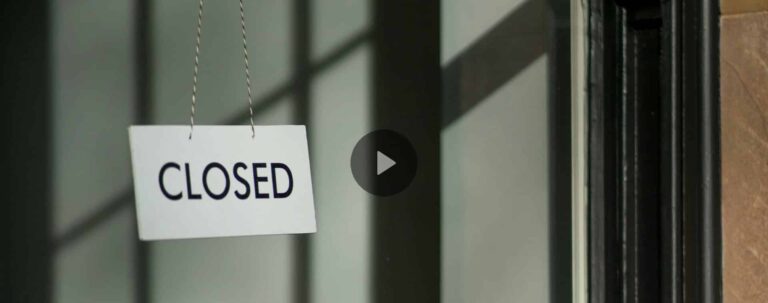 entreprise fermée pour liquidation judiciaire