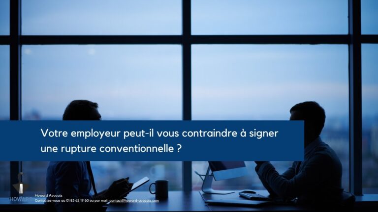 contraindre rupture conventionnelle