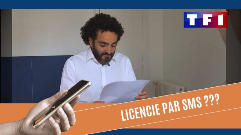 Licencié par SMS ? L'avis d'un avocat