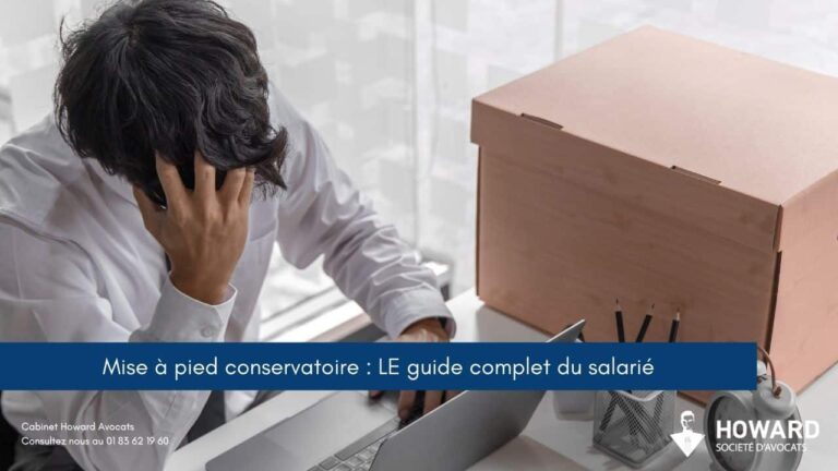 Mise à pied conservatoire : LE guide complet du salarié