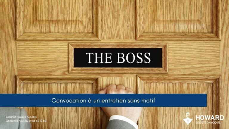 Convocation à un entretien sans motif