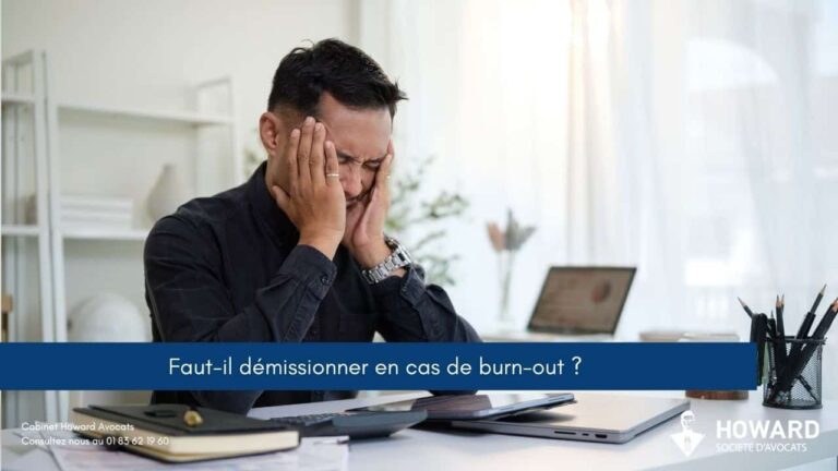 Faut-il démissionner en cas de burn-out